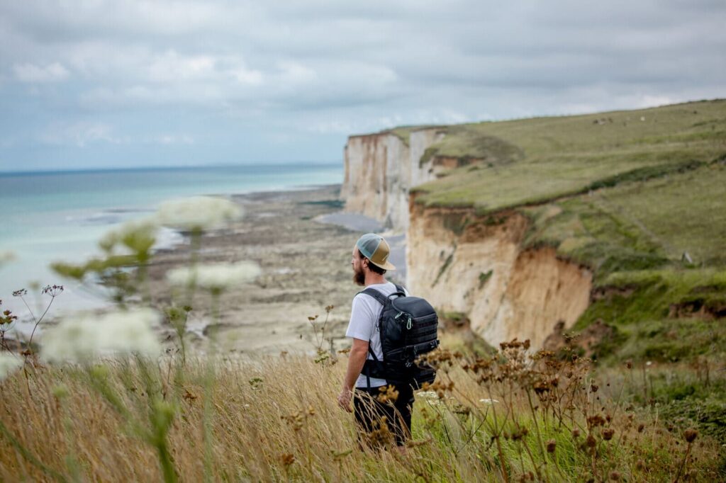 Randonnée dans la valleuse de Biville-sur-Mer, falaises et dunes du Cotentin