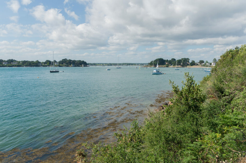 l'Île aux Moines et les bateaux dans le Golfe du Morbihan