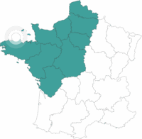 Carte du séjour sur la Côte de Granit Rose