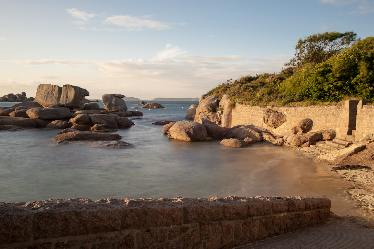 Photographie de Plouman'ach au couché du soleil