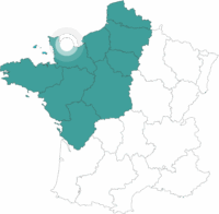 Carte du séjour de Bayeux à Carentan