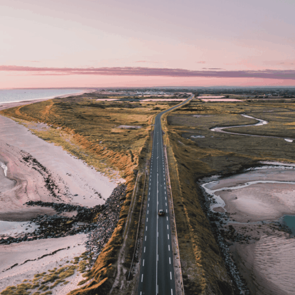 Vue aérienne de Gefosses en Normandie