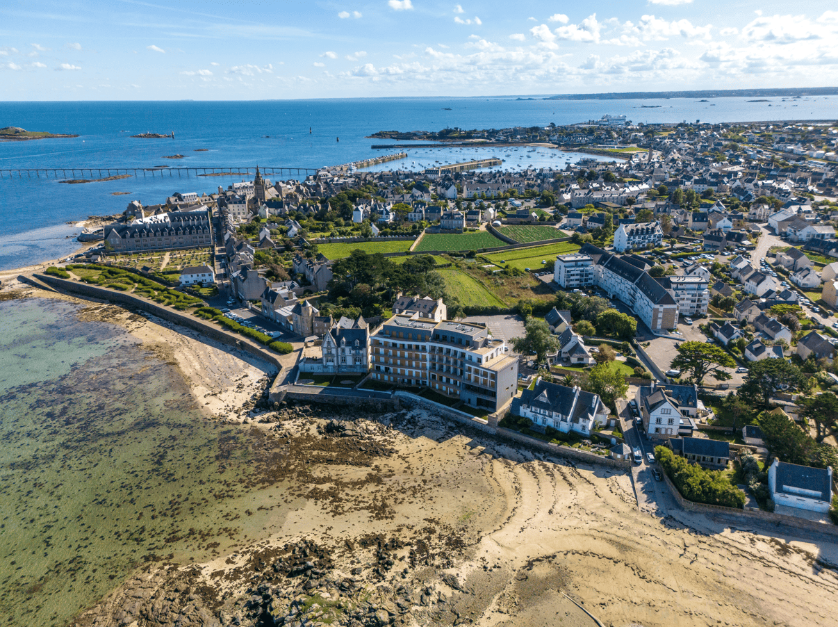 Vue aérienne de Roscoff