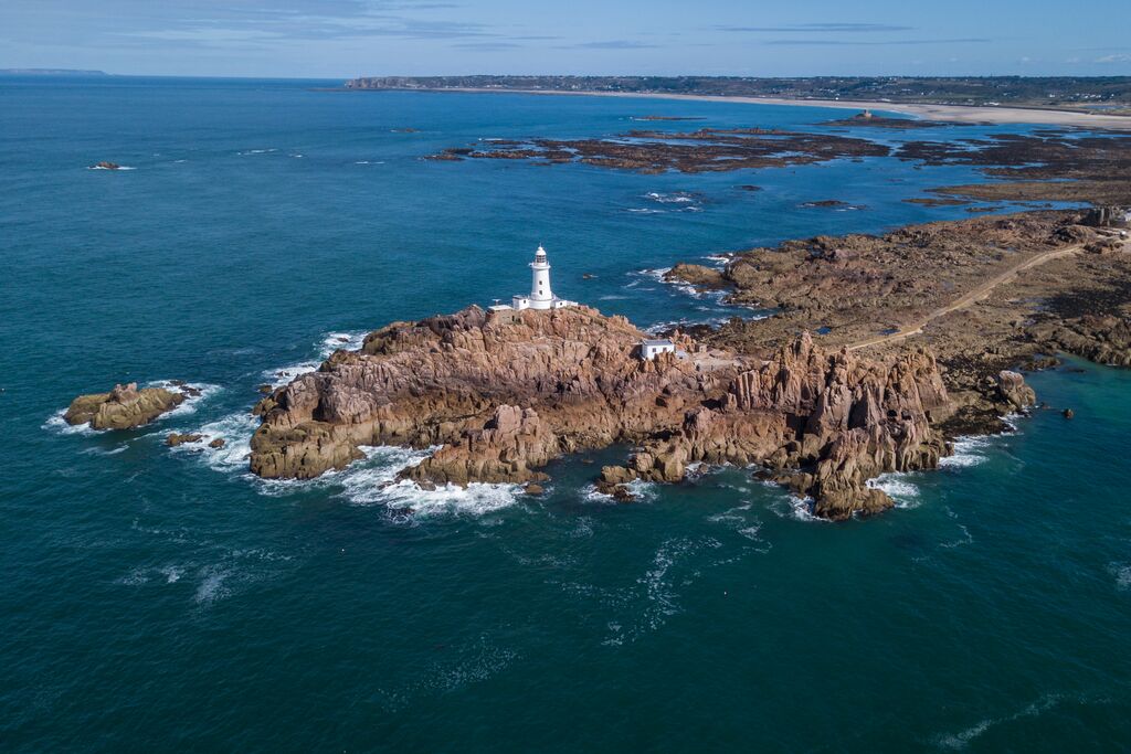Le phare de la Corbière, Jersey