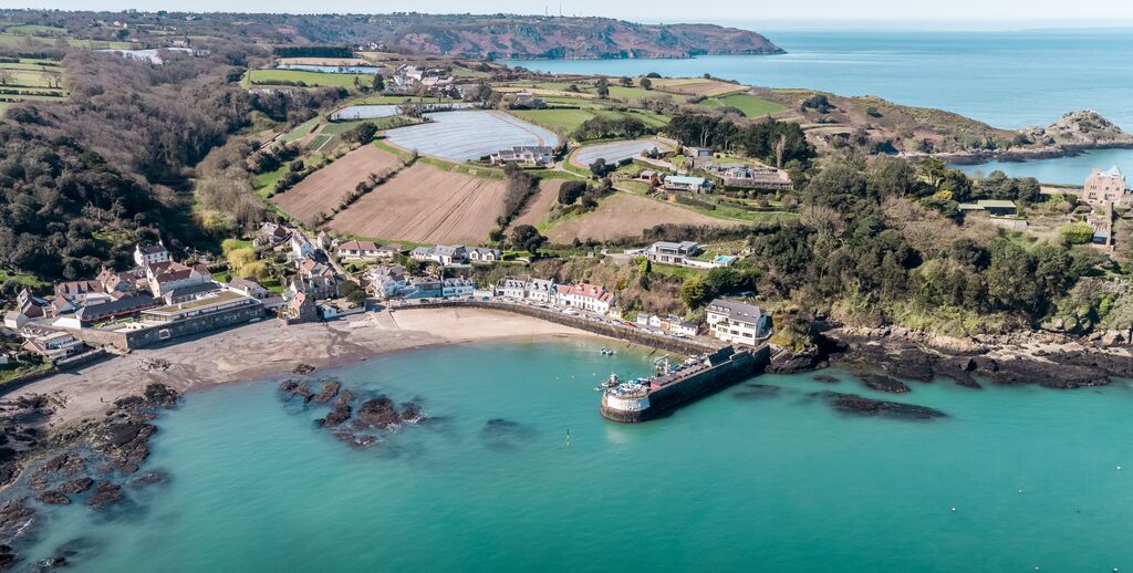 Photo aérienne de Rozel Bay, Jersey